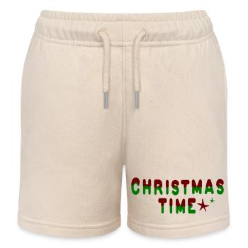 Période de Noël - Short de jogging enfant bio Stanley/Stella - écru doux - Devant