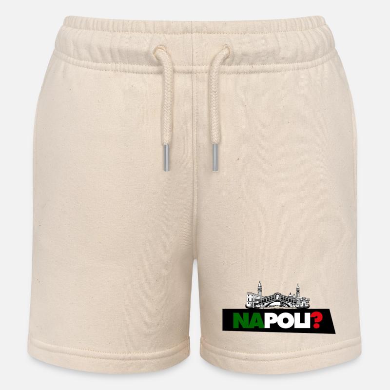 Naples? - Short de jogging enfant bio Stanley/Stella - écru doux
