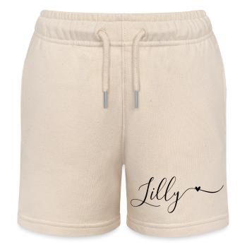 Prénom Lys Prénom Décoratif - Short de jogging enfant bio Stanley/Stella - écru doux - Devant