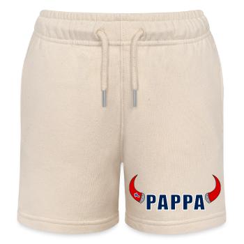 Norwegischer Vater - Kinder Organic Joggingshorts Mini Bolter von Stanley/Stella - Natur - Vorne