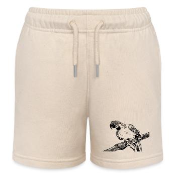 Papagei - Kinder Organic Joggingshorts Mini Bolter von Stanley/Stella - Natur - Vorne