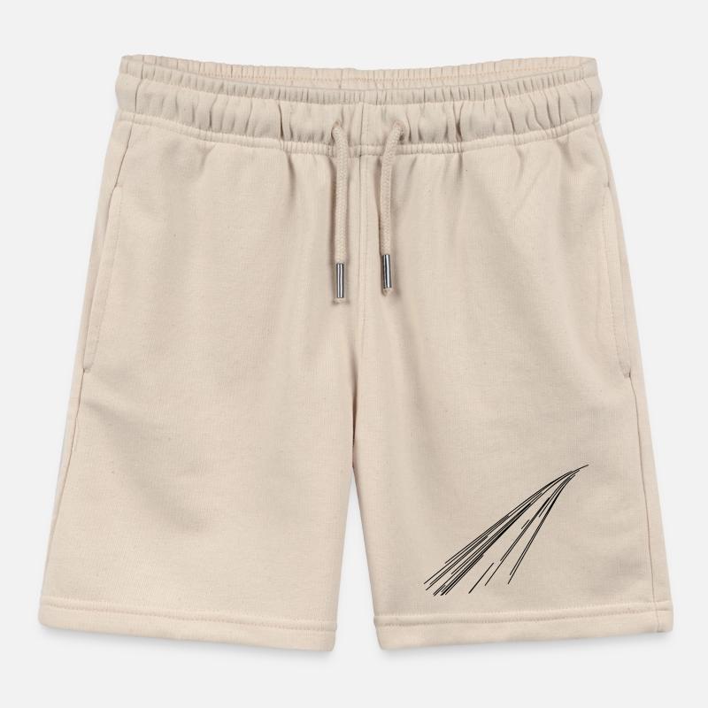 lines Kids Organic Sweat Shorts by Stanley/Stella