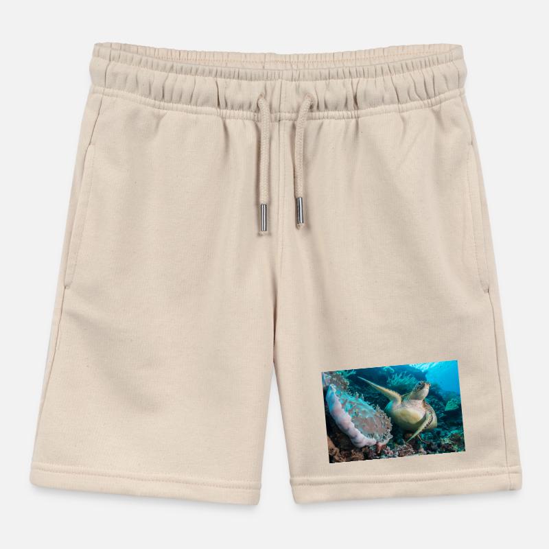 Turtle Kids Organic Sweat Shorts by Stanley/Stella