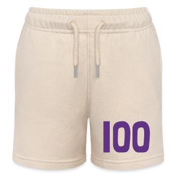 ANNIVERSARY. HAPPY BIRTHDAY. HAPPY BIRTHDAY - Kids Organic Sweat Shorts by Stanley/Stella - soft Ecru - Front