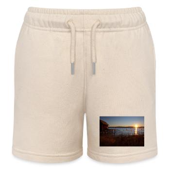 Sunrise at Lake Ammersee - Kids Organic Sweat Shorts by Stanley/Stella - soft Ecru - Front