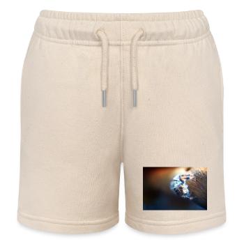 Springspinne, Phidippus regius,jumping spider - Kinder Organic Joggingshorts Mini Bolter von Stanley/Stella - Natur - Vorne