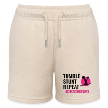 Cheerleader Cheerleading Mädchen Jubel Lustig - Kinder Organic Joggingshorts Mini Bolter von Stanley/Stella - Natur - Vorne