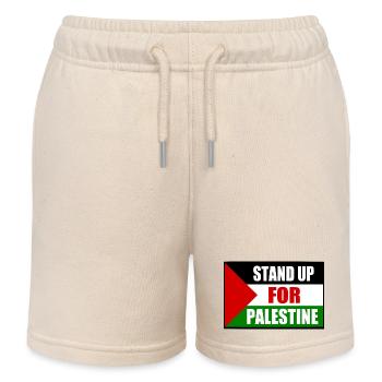 stand up for palestine - Kids Organic Sweat Shorts by Stanley/Stella - soft Ecru - Front