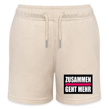 Zusammen geht mehr - Kinder Organic Joggingshorts Mini Bolter von Stanley/Stella - Natur - Vorne
