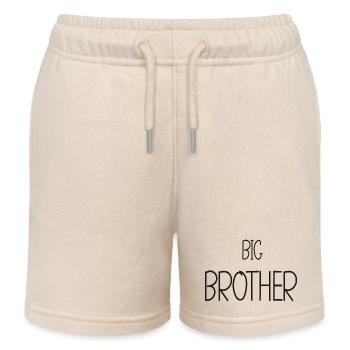 Big Brother - Big Brother - Big Heart - Kids Organic Sweat Shorts by Stanley/Stella - soft Ecru - Front