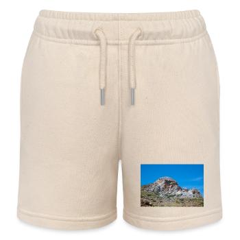Felsformation an der KüsteTherma Springs - Kinder Organic Joggingshorts Mini Bolter von Stanley/Stella - Natur - Vorne