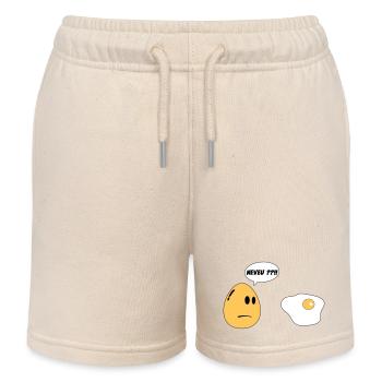 NEVEU oeuf - Short de jogging enfant bio Stanley/Stella - écru doux - Devant