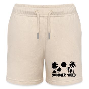 summer vibes - Kinder Organic Joggingshorts Mini Bolter von Stanley/Stella - Natur - Vorne