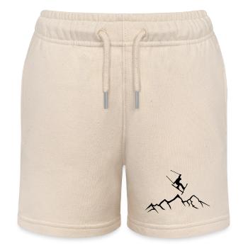 skifahrer gebirge 01 - Kinder Organic Joggingshorts Mini Bolter von Stanley/Stella - Natur - Vorne