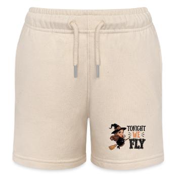 Halloween - Tonight we Fly - Kinder Organic Joggingshorts Mini Bolter von Stanley/Stella - Natur - Vorne