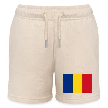 Roumanie - Short de jogging enfant bio Stanley/Stella - écru doux - Devant