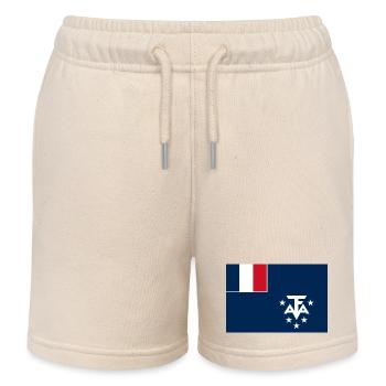 Französische Süd- und Antarktisgebiete - Kinder Organic Joggingshorts Mini Bolter von Stanley/Stella - Natur - Vorne