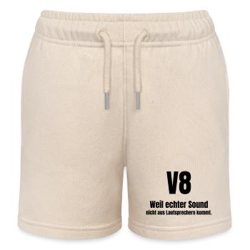 Echter Sound kommt nicht aus Lautsprechern. - Kinder Organic Joggingshorts Mini Bolter von Stanley/Stella - Natur - Vorne