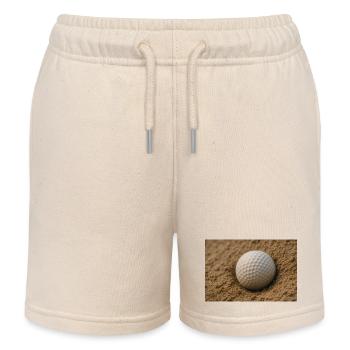 Sport - Golfball im Bunker - Kinder Organic Joggingshorts Mini Bolter von Stanley/Stella - Natur - Vorne