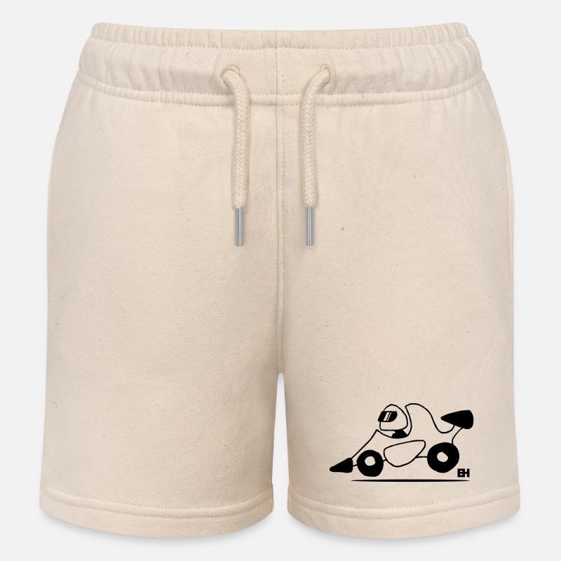 voiture de course - Short de jogging enfant bio Stanley/Stella - écru doux
