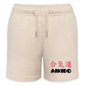Aikido - Short de jogging enfant bio Stanley/Stella - écru doux - Devant