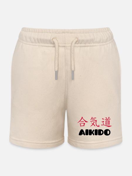 Aikido - Short de jogging enfant bio Stanley/Stella - écru doux