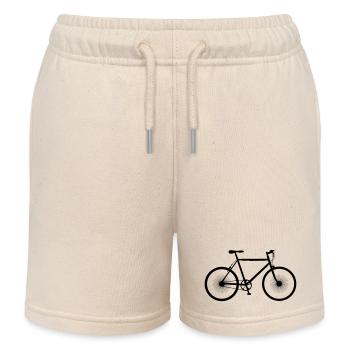 Fahrrad - Bike - Logo - Kinder Organic Joggingshorts Mini Bolter von Stanley/Stella - Natur - Vorne