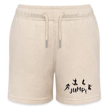 long jump - Kids Organic Sweat Shorts by Stanley/Stella - soft Ecru - Front