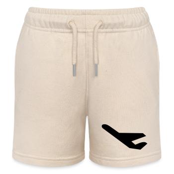 flugzeug - Kinder Organic Joggingshorts Mini Bolter von Stanley/Stella - Natur - Vorne