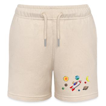 freedom - Kids Organic Sweat Shorts by Stanley/Stella - soft Ecru - Front