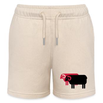 Heidschnucken Lüneburger Heide - Kinder Organic Joggingshorts Mini Bolter von Stanley/Stella - Natur - Vorne