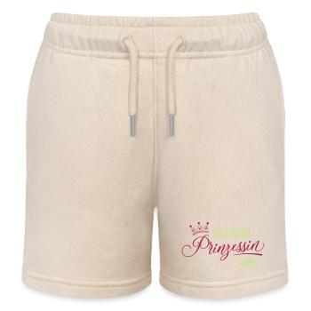 prinzessin spruch krone - Kinder Organic Joggingshorts Mini Bolter von Stanley/Stella - Natur - Vorne