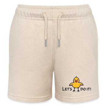 Let's do it! - Kids Organic Sweat Shorts by Stanley/Stella - soft Ecru - Front