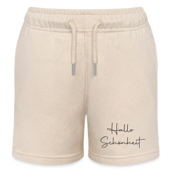 Hallo Schönheit - Kinder Organic Joggingshorts Mini Bolter von Stanley/Stella - Natur - Vorne