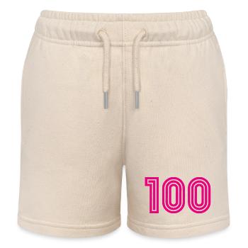 HAPPY BIRTHDAY. HAPPY BIRTHDAY. ANNIVERSARY. - Kids Organic Sweat Shorts by Stanley/Stella - soft Ecru - Front