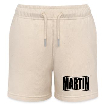 Martin T-Shirt T-Shirt Geschenkidee - Kinder Organic Joggingshorts Mini Bolter von Stanley/Stella - Natur - Vorne