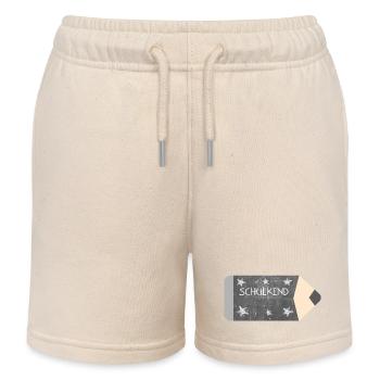 Buntstift Tafeldesign Kreide - Sterne - Schulkind - Kinder Organic Joggingshorts Mini Bolter von Stanley/Stella - Natur - Vorne