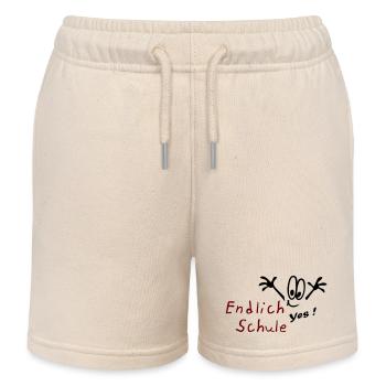 Schule yes - Kinder Organic Joggingshorts Mini Bolter von Stanley/Stella - Natur - Vorne