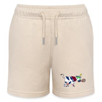 BAVARIAN UNICORN - Tennis - Kids Organic Sweat Shorts by Stanley/Stella - soft Ecru - Front