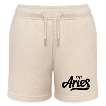 Aries - Zodiac Sign Design - Kinder Organic Joggingshorts Mini Bolter von Stanley/Stella - Natur - Vorne