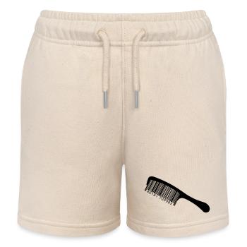 Illustrationskamm mit Barcode - Kinder Organic Joggingshorts Mini Bolter von Stanley/Stella - Natur - Vorne