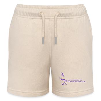 🔮 Witchy Vibes und Feminismus - Kinder Organic Joggingshorts Mini Bolter von Stanley/Stella - Natur - Vorne