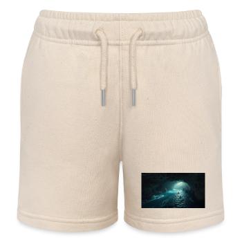 Luminous sea cavern - Kids Organic Sweat Shorts by Stanley/Stella - soft Ecru - Front