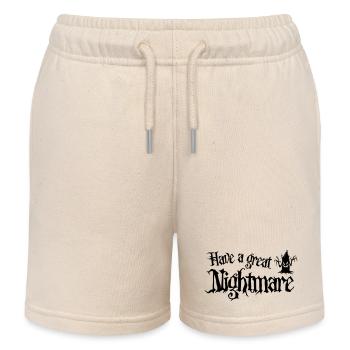 Halloween - Have a Great Nightmare - Kids Organic Sweat Shorts by Stanley/Stella - soft Ecru - Front