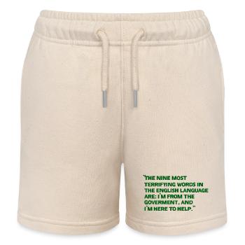 Grünes Zitat Poster über die Regierung - Kinder Organic Joggingshorts Mini Bolter von Stanley/Stella - Natur - Vorne