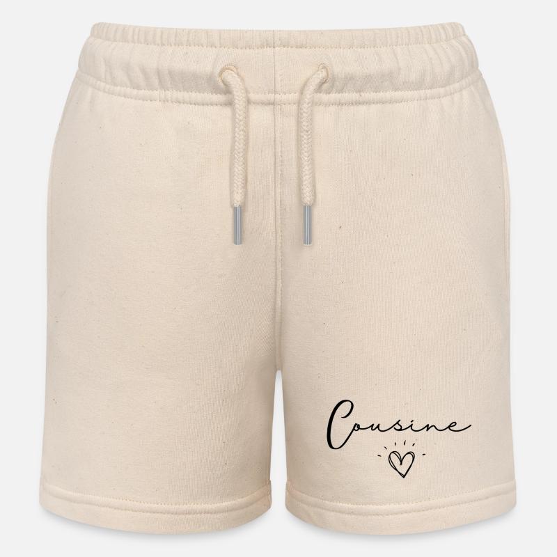 cousine - Short de jogging enfant bio Stanley/Stella - écru doux