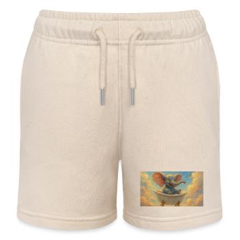 Elefantenbad im Himmel - Kinder Organic Joggingshorts Mini Bolter von Stanley/Stella - Natur - Vorne