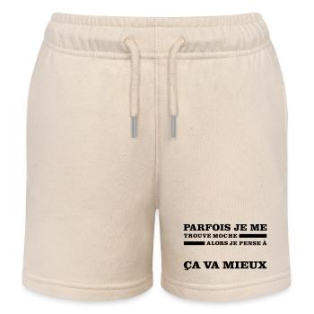 Parfois Je Me Trouve MOCHE - Short de jogging enfant bio Stanley/Stella - écru doux - Devant