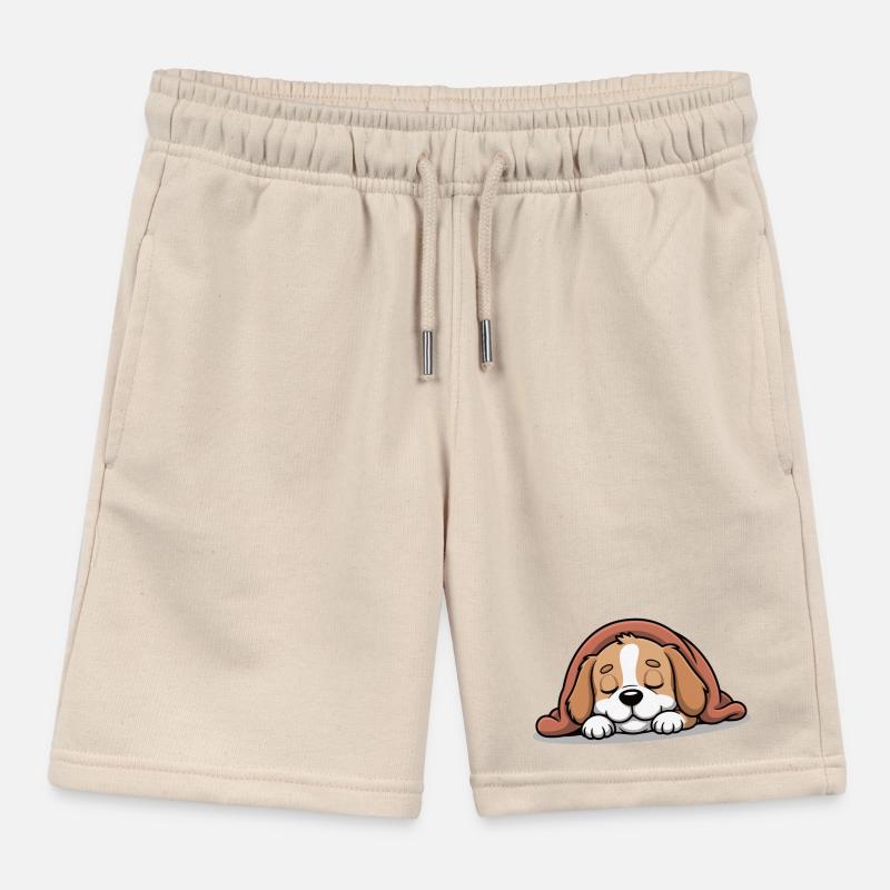 Schlafendes Beagle Kuscheltier Kinder Organic Joggingshorts Mini Bolter von Stanley/Stella