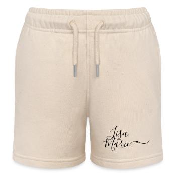 Lisa-Marie Name Vorname Dekorativ - Kinder Organic Joggingshorts Mini Bolter von Stanley/Stella - Natur - Vorne